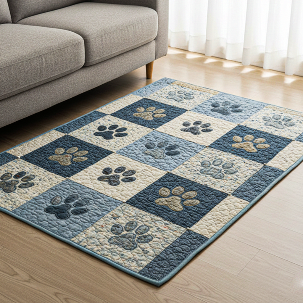 Sweet Paw Prints Area Rug NCU0NT11199