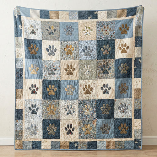 Sweet Paw Prints Quilted Blanket NCU0NT11199