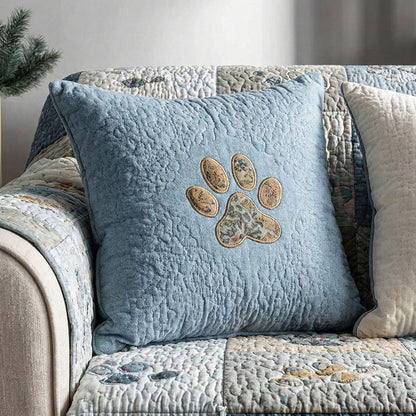 Sweet Paw Prints V3 Quilted Pillow Case NCU0NT11199