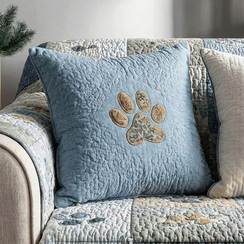 Sweet Paw Prints V3 Quilted Pillow Case NCU0NT11199