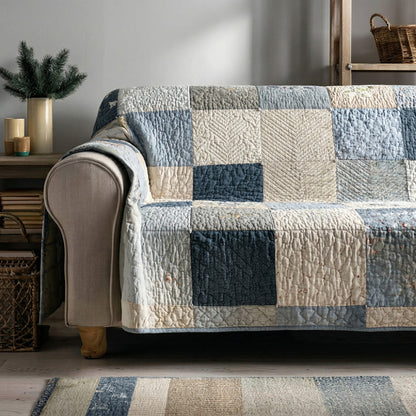 Sweet Paw Prints V4 Quilted Sofa Cover NCU0NT11199