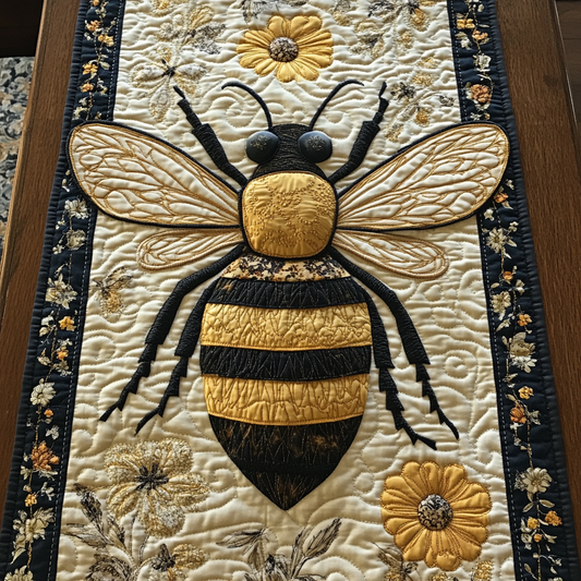 Sweet Bee Quilted Table Runner NCU0DK8409