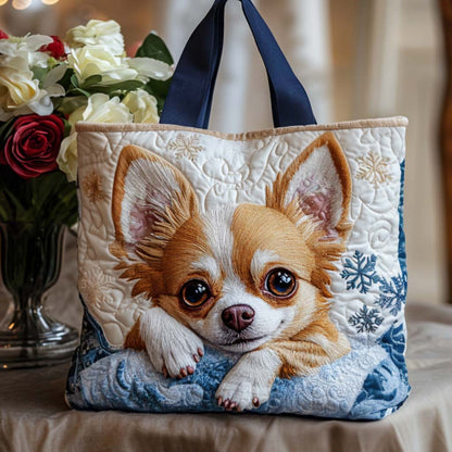 Sweet Chihuahua Quilted Tote Bag NCU0NT9811
