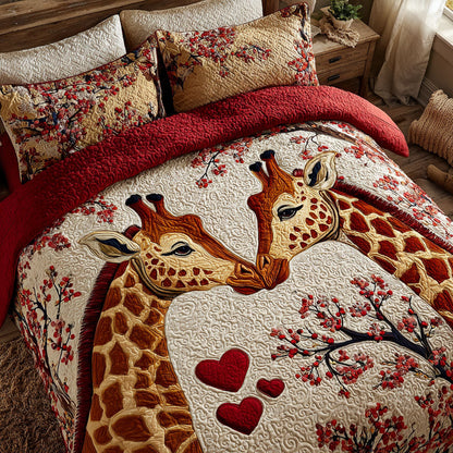 Sweet Companions 3-Piece Quilted Bedding Set NCU0NT11776