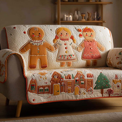 Sweet Ginger Dreams Quilted Sofa Cover NCU0XD1665