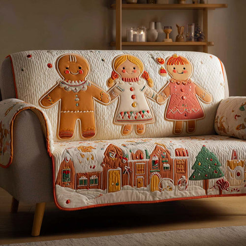 Sweet Ginger Dreams Quilted Sofa Cover NCU0XD1665