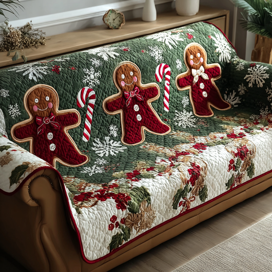 Sweet Ginger Quilted Sofa Cover NCU0DK10529