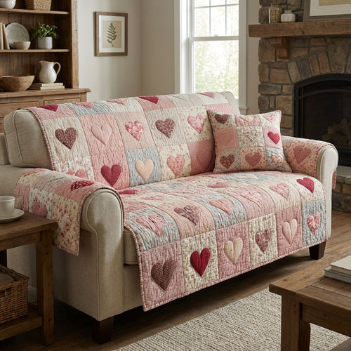Sweet Harmony Quilted Sofa Cover NCU0DK12181