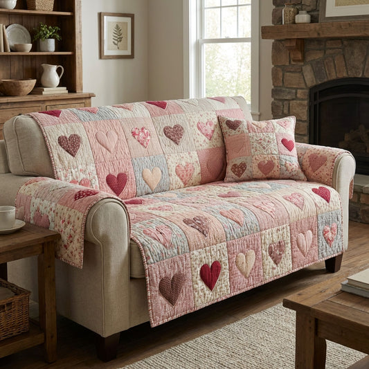 Sweet Harmony Quilted Sofa Cover NCU0DK12181