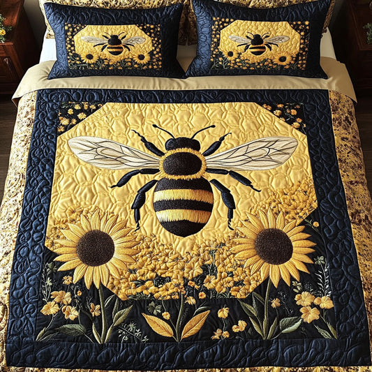 Sweet Harvest 3-Piece Quilted Bedding Set NCU0NT2834