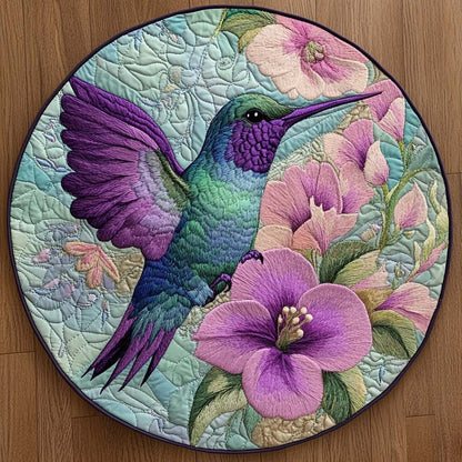 Sweet Hummingbird Whisper Quilted Round Mat NCU0NT8271