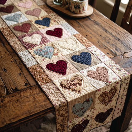 Sweet Keepsake Quilted Table Runner NCU0TV1472