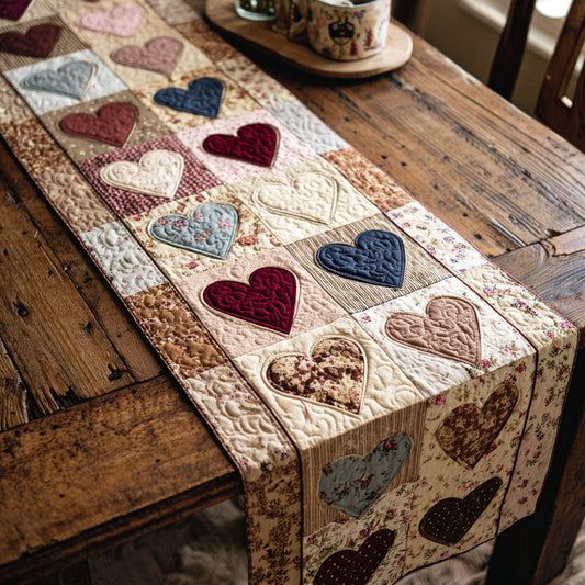 Sweet Keepsake Quilted Table Runner NCU0TV1472