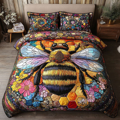 Sweet Nectar 3-Piece Quilted Bedding Set NCU0PT3943