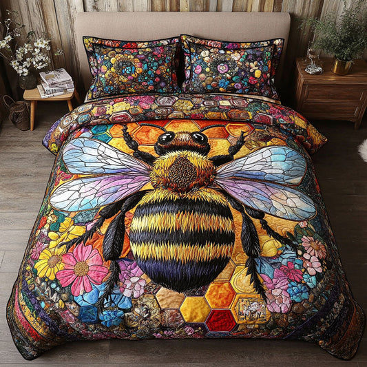 Sweet Nectar 3-Piece Quilted Bedding Set NCU0PT3943