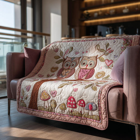 Sweet Owls Quilted Blanket NCU0PT11026