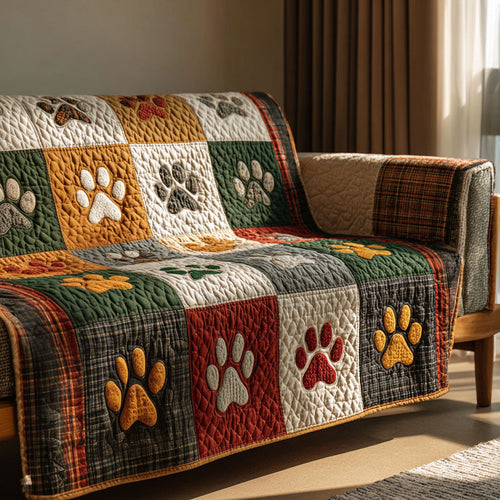 Sweet Paw Cottage Quilted Sofa Cover NCU0PT10902