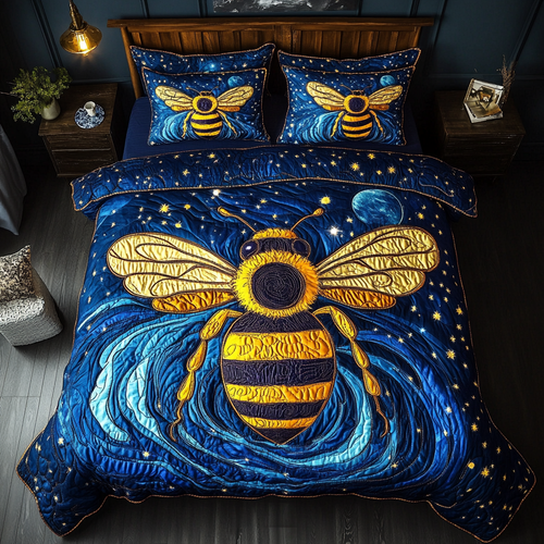 Sweet Pollen 3-Piece Quilted Bedding Set NCU0DK5013