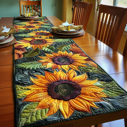 Sunflower Quilted Table Runner NCU0VT20