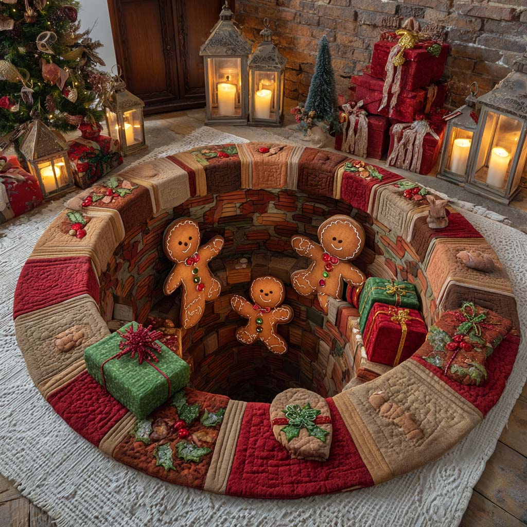 Sweet Treat Spiral Quilted Round Mat NCU0XD1689