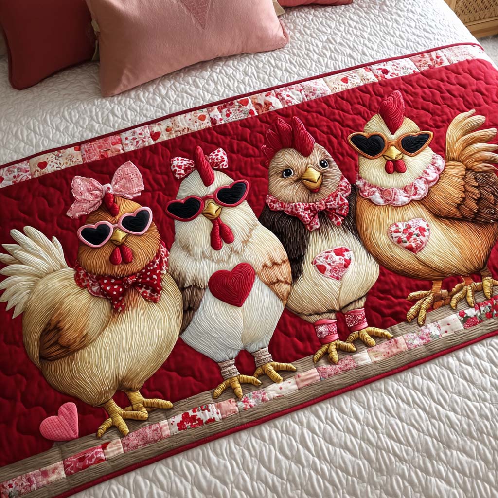 Sweetheart Dream Quilted Bed Runner NCU0NT11658