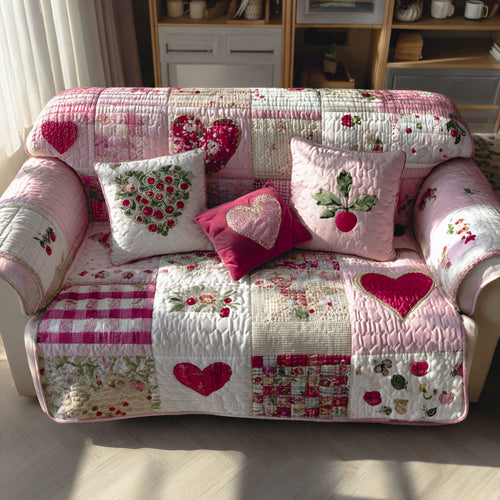 Sweetheart Garden Quilted Sofa Cover NCU0PT10600