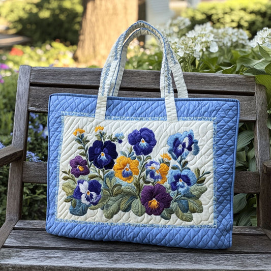 Sweetheart Garden Quilted Tote Bag NCU0PT8306