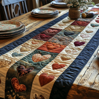 Sweetheart Stitch Quilted Table Runner NCU0DV5796