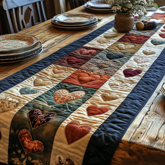 Sweetheart Stitch Quilted Table Runner NCU0DV5796