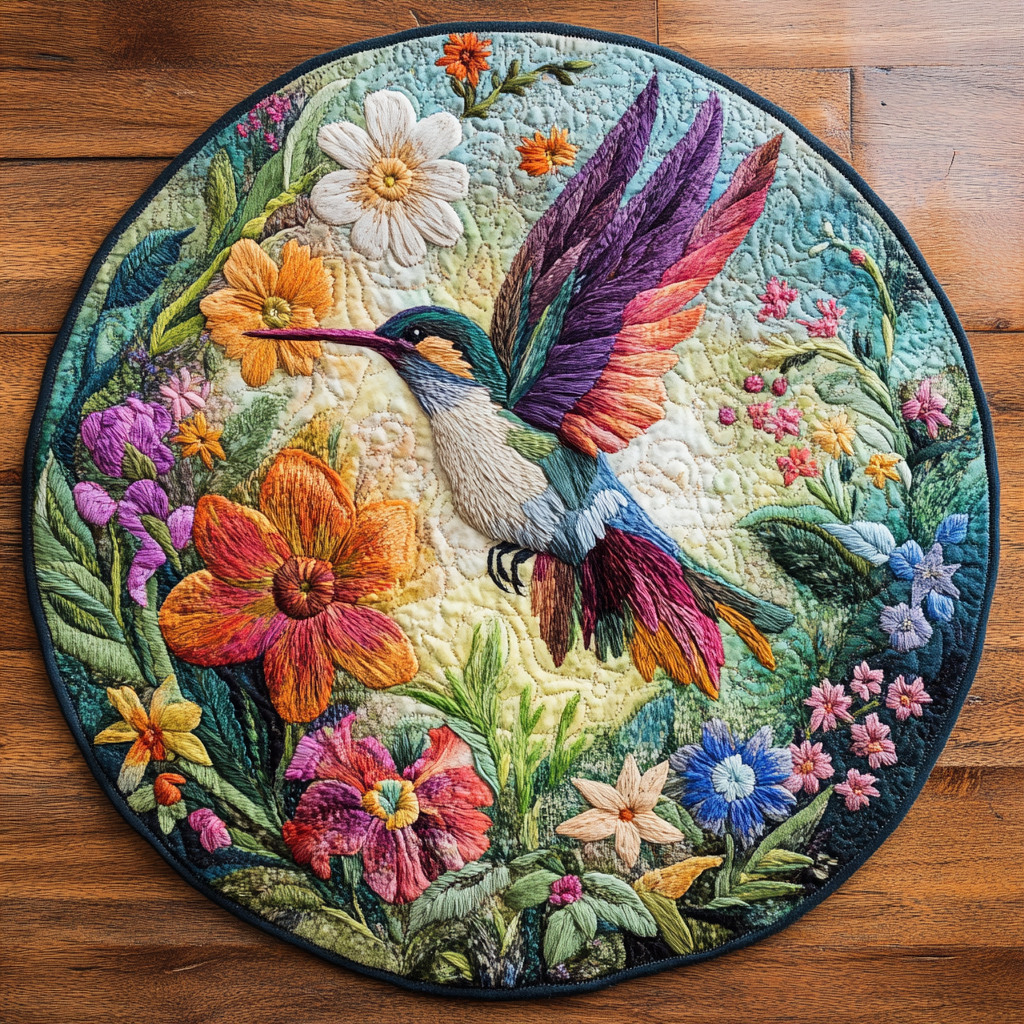 Swift Breeze Quilted Round Mat NCU0DK6676