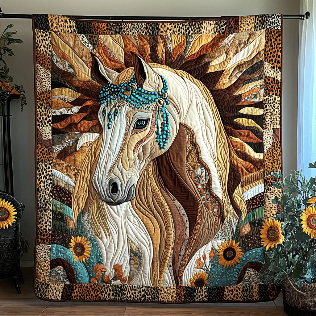 Swift Stallion Quilted Blanket NCU0DK5275