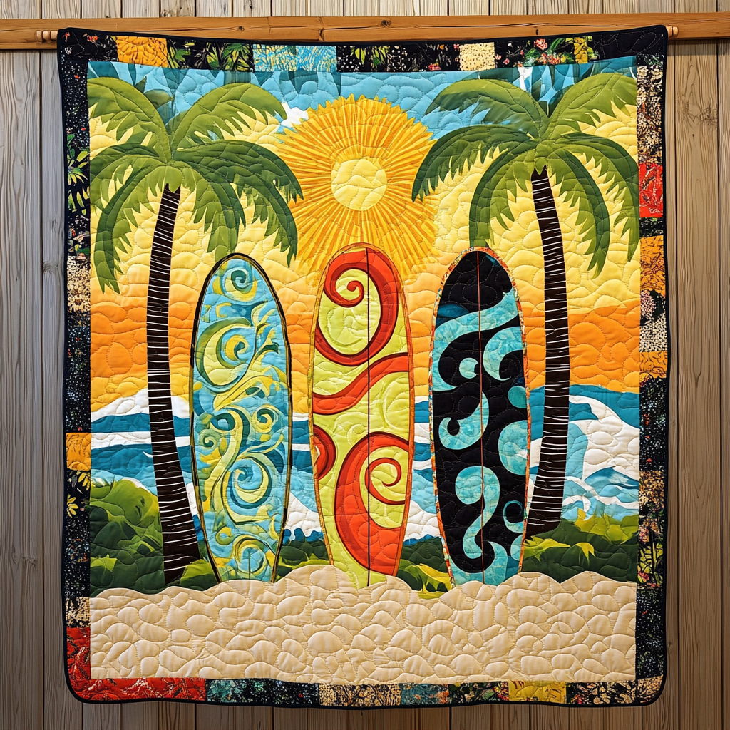 Swirl Wavescape Quilted Blanket NCU0VL2702