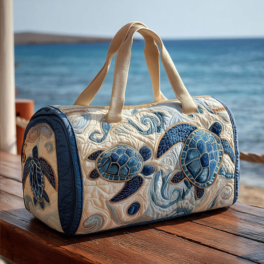 Swirl of Shells Quilted Duffle Bag NCU0PT8967