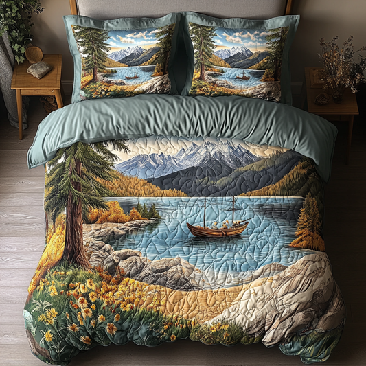 Tahoe Bliss 3-Piece Quilted Bedding Set NCU0VH4715
