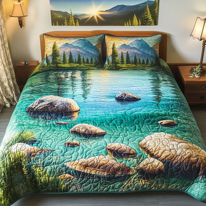 Tahoe Calm 3-Piece Quilted Bedding Set NCU0PT6405