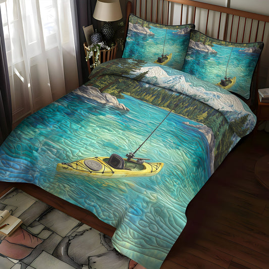 Tahoe Reflection 3-Piece Quilted Bedding Set NCU0PT6495
