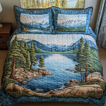 Tahoe Vibes 3-Piece Quilted Bedding Set NCU0DK6963