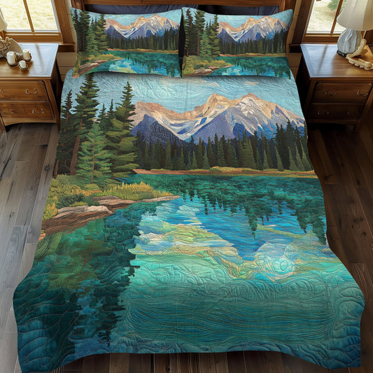 Tahoe Wilderness 3-Piece Quilted Bedding Set NCU0PT6408