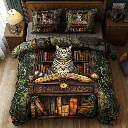 Tales and Tails 3-Piece Quilted Bedding Set NCU0NT6802