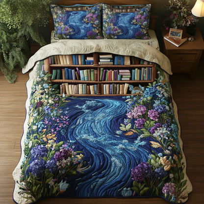 Tales by the Water 3-Piece Quilted Bedding Set NCU0PT5634