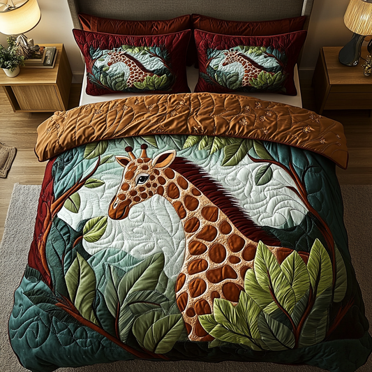 Tall And Majestic 3-Piece Quilted Bedding Set NCU0DK3168