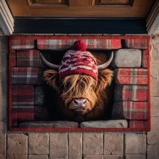 Tartan Highland Calf Doormat NCU0HH1169