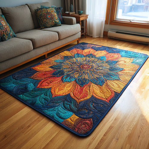 Teal Mosaic Area Rug NCU0VL3289