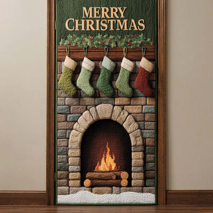 Teal Winter Hearth Quilted Door Cover NCU0XD2015