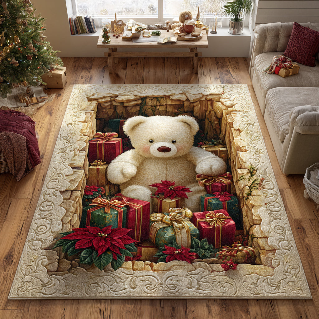 Teddy Holiday Haven Area Rug NCU0DV8312