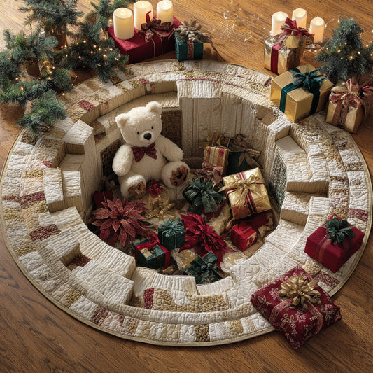 Teddy Valley Quilted Round Mat NCU0DV8615