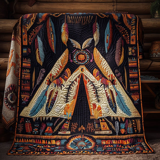 Teepee Twilight Harmony Quilted Blanket NCU0PT3773