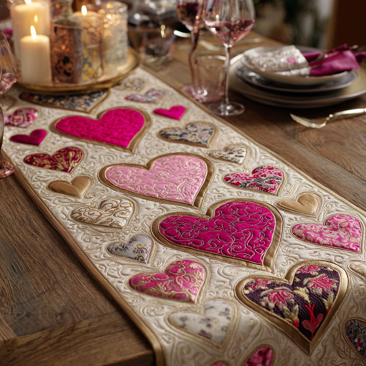 Tender Touch Quilted Table Runner NCU0DV9078