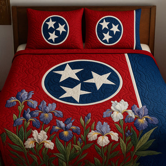 Tennessee Blossom 3-Piece Quilted Bedding Set NCU0PT6241
