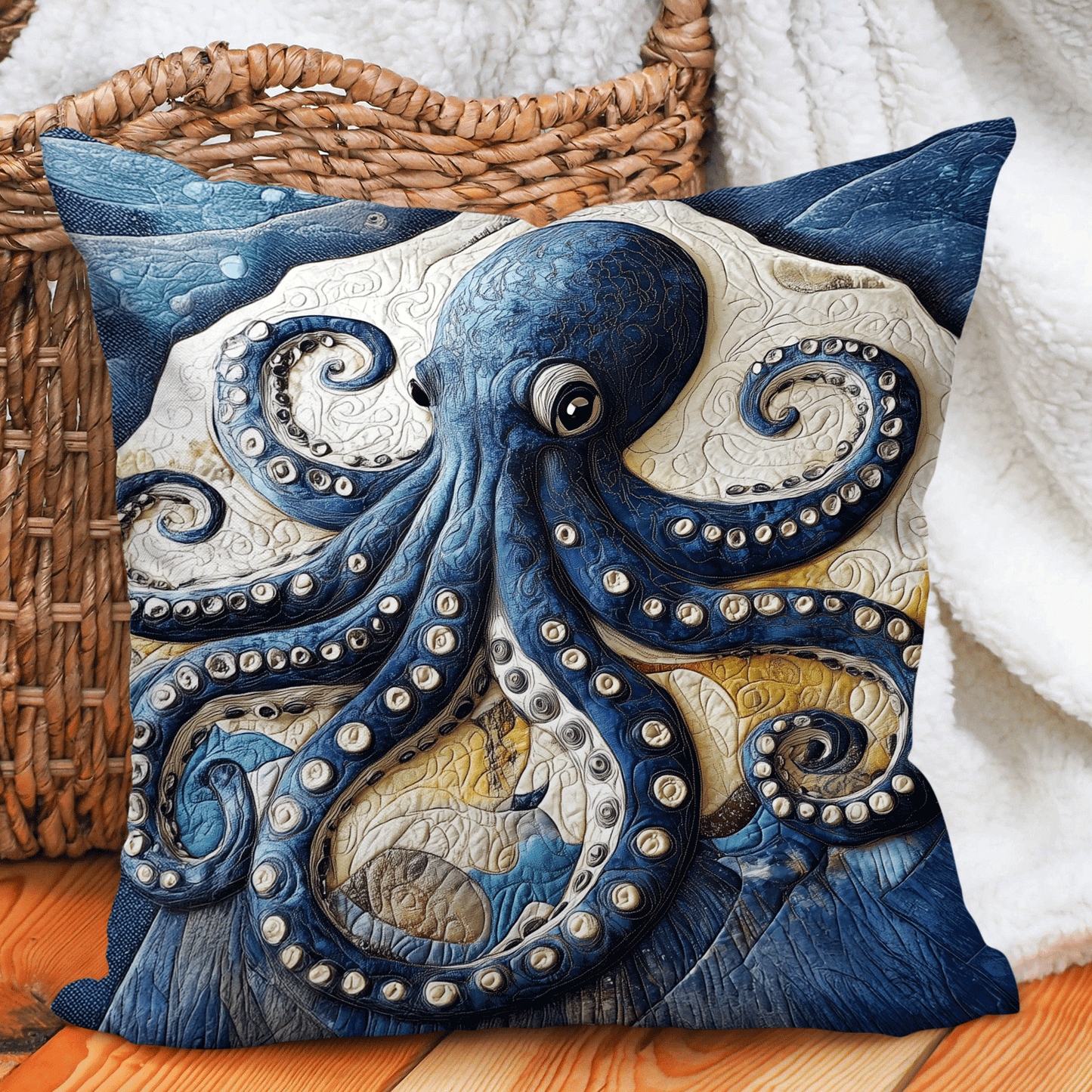 Tentacle Dance v2 Quilted Pillow Case NCU0DV3969